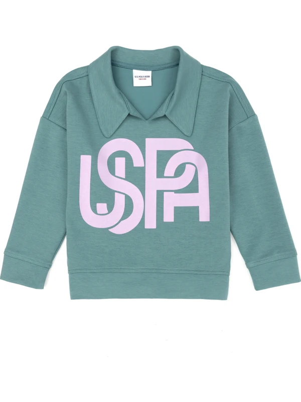 U.S. Polo Assn. Kız Çocuk Mint Sweatshirt 50276920-VR090