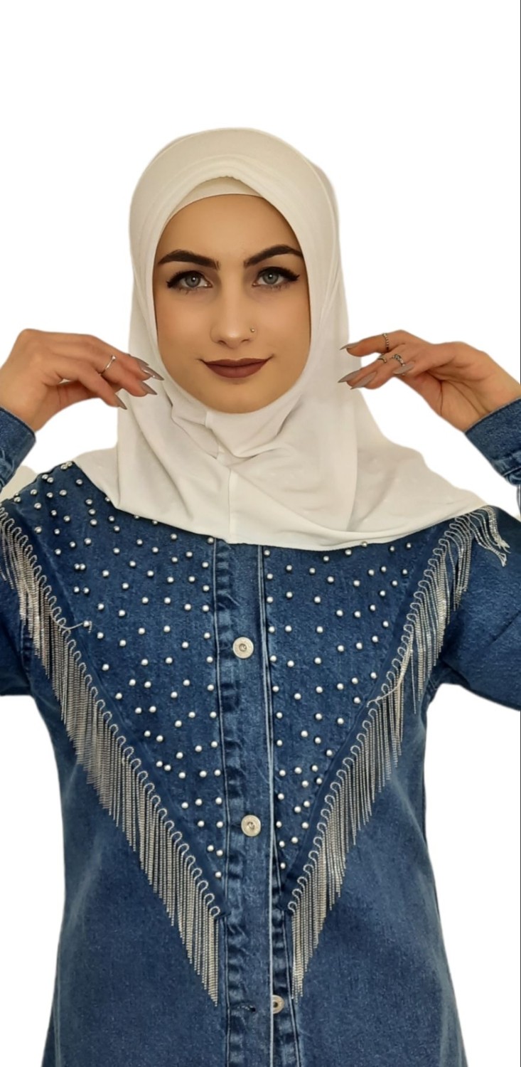 Erasra Class Takmatik Hazır Esarp Hijap Leylak