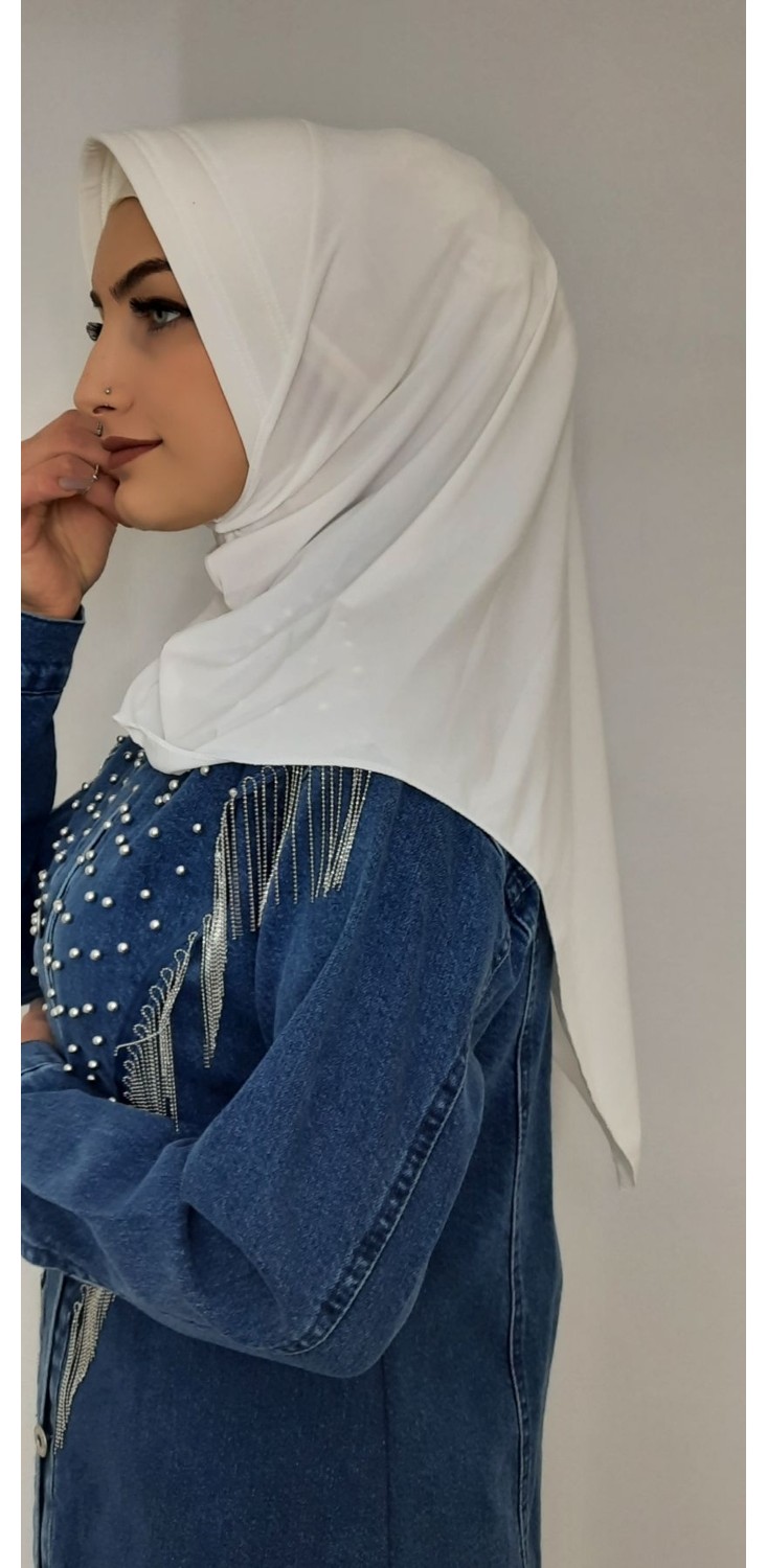 Erasra Class Takmatik Hazır Esarp Hijap Leylak görsel 2