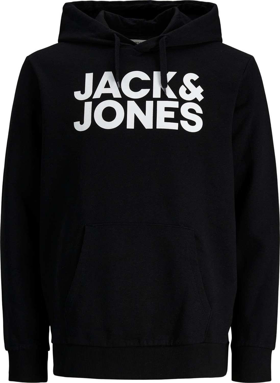Jack & Jones Plus Jjecorp Pamuklu Kapüşonlu Kanguru Cepli Regular Fit Sweat Erkek Sweat 12163777 görsel 5