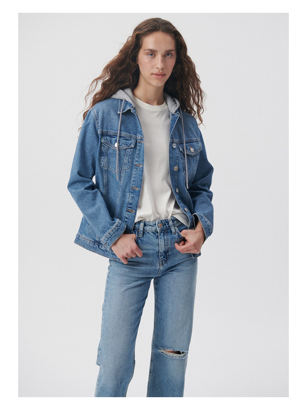 Mavi Karla 90lar Indigo Mavisi Jean Ceket 110154-85296