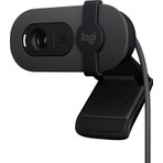 Logitech BRIO 100 Full HD 1080p Gizlilik Kapaklı Mikrofonlu Web Kamerası - Siyah