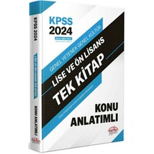 Editör Yayınları 2024 KPSS Lise Ön Lisans Konu Anlatımı Tek Kitap