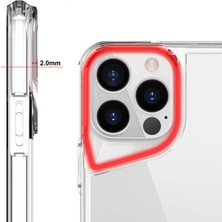 Apple iPhone 14 Pro Kılıf Kamera Yükseltili Şeffaf Darbe Emici Ultra Koruma T-Max Kapak