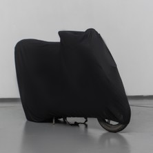 Teksin Piaggio Mp3 300 Motosiklet Brandası Siyah Penye Örtü Motor Brandası