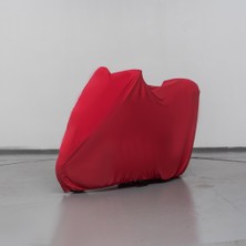 Teksin Rks Sniper 50 Motosiklet Brandası Kırmızı Penye Örtü Motor Brandası