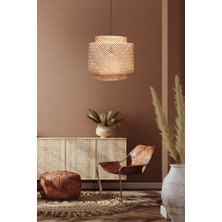 Naturel Home Sinnerlig Bambu Avize 40CM- Iskandinav, Modern, Bohem, Rattan Avize, Aydınlatma