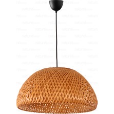 Bohem Bambu Boja Pendant Sarkıt Avize Lamba 45 cm - Iskandinav, Modern, Bohem, Rattan Aydınlatma