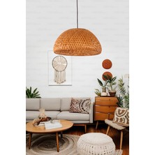 Bohem Bambu Boja Pendant Sarkıt Avize Lamba 45 cm - Iskandinav, Modern, Bohem, Rattan Aydınlatma