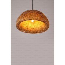 Bohem Bambu Boja Pendant Sarkıt Avize Lamba 45 cm - Iskandinav, Modern, Bohem, Rattan Aydınlatma