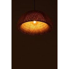 Bohem Bambu Boja Pendant Sarkıt Avize Lamba 45 cm - Iskandinav, Modern, Bohem, Rattan Aydınlatma