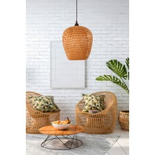 Bohem Bambu Boja Pendant Sarkıt Avize Lamba 25 cm - Iskandinav, Modern, Bohem, Rattan Aydınlatma