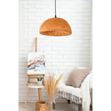 Bohem Bambu Boja Pendant Sarkıt Avize Lamba 35 cm - Iskandinav, Modern, Bohem, Rattan Aydınlatma