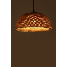 Bohem Bambu Boja Pendant Sarkıt Avize Lamba 35 cm - Iskandinav, Modern, Bohem, Rattan Aydınlatma