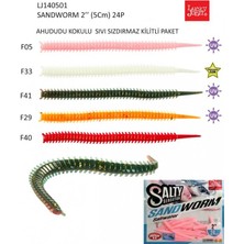 Lucky John Lrf Silikonu Luckyjohn Sandworm 5cm Kokulu 24’lü Pk RENK:F40
