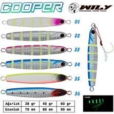 Wily Cooper Jig 40 gr 80 mm Renk:35