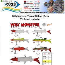 Wily Turna Silikonu 12 cm Wily Monster 5’li Paket Renk:2