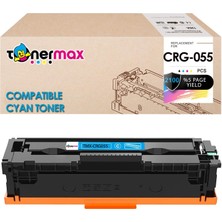 tonermax Canon CRG-055 Muadil Toner Mavi - Çipli / LBP-662CDW / LBP-664CX / MF-741CDW / MF-742CDW / MF-743CDW / MF-744CD / MF-745CDW / MF-746CX