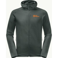 Jack Wolfskin Baiselberg Hooded Fz Erkek Yeşil Polar Ceket