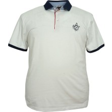 Maruf Shop Büyük Beden Erkek Polo Tişört Likralı Pike Beyaz