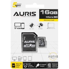 Auris 16GB Micro Sd Hafıza Kartı CLASS10