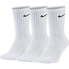 Nike SX7676 Çorap 3'lü/beyaz/38-42 Numara