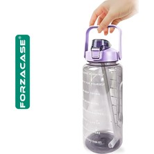 Forzacase Motivasyonel Spor Günlük Su Matarası Su Şişesi Suluk 2 Litre - FC117