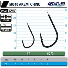 Owner 50010 Akemi Chinu Black Iğne No:3