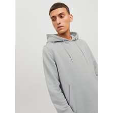 Jack & Jones Kapüşon Yaka Beyaz Erkek Sweatshırt 12242176_JCOREACT Sweat Hood