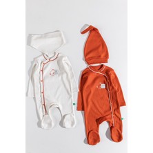 Babymod Ayıcık Baskılı 2'li Uzun Kollu Kız/erkek Bebek Tulum Takım