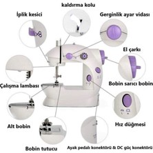 Dikiş Makinesi Mini Pedallı Elektrikli