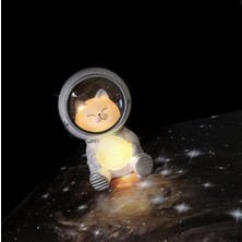Fybang Astronot Hayvan Gece Lambası Sevimli Spaceman LED Işık Yaratıcı USB Pet Astronot Lamba Pet Ay Spaceman Masa Lambası Çocuklar Için Dekorasyon Işık (Kedi) (Yurt Dışından)