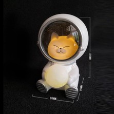 Fybang Astronot Hayvan Gece Lambası Sevimli Spaceman LED Işık Yaratıcı USB Pet Astronot Lamba Pet Ay Spaceman Masa Lambası Çocuklar Için Dekorasyon Işık (Kedi) (Yurt Dışından)