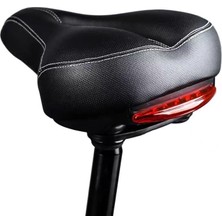 Bike Seat Arka Stop Lambalı Bisiklet Selesi Bisiklet Arka Stop Lambası Eyeri Genişletilmiş, Rahat, Nefes Alabilen, Yüksek Elastik Sünger Koltuk (Yurt Dışından)