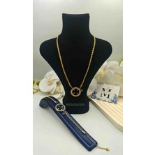 Mavi Deniz Accesories Mavidenizaccesories Çeyrek Çerçeveli Kolye Burgu Kolye Çeyrek Takılabilen Burgu Bileklik Seti Çeyrekli