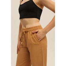 Diaves Tarçin Keten Karışımlı Bol Kesim Pantolon