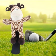 Yesper Peluş Golf Ahşap Sürücü Başörtüsü Koruma Zürafa Golf Kulübü Başkanı Kapak Hediyeler Çok Renkli (Yurt Dışından)