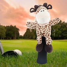 Yesper Peluş Golf Ahşap Sürücü Başörtüsü Koruma Zürafa Golf Kulübü Başkanı Kapak Hediyeler Çok Renkli (Yurt Dışından)