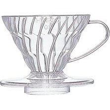 Hario V60 02 Plastik Dripper Şeffaf