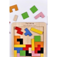 Ahşap Puzzle Tetris Oyunu Eğitici Ahşap Oyunu Yapboz Oyunu