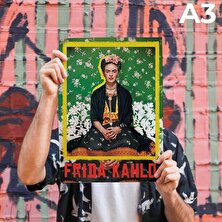 Moon Artica Frida Kahlo Portresi Tasarımlı Poster
