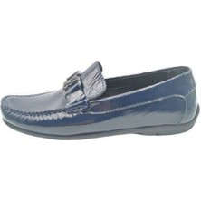 Güvener King Shoes AU247 Lacivert Rugan Erkek Ayakkabısı