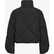 Jjxx Jxunit Short Quilted Jacket Otw Kadın Siyah Mont 12236457-BLACK