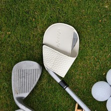 Runto Golför Hediye Golf Spor Aksesuarları Için Demir Taşınabilir Golf Başlıca Kapakları Beyaz (Yurt Dışından)