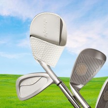 Runto Golför Hediye Golf Spor Aksesuarları Için Demir Taşınabilir Golf Başlıca Kapakları Beyaz (Yurt Dışından)