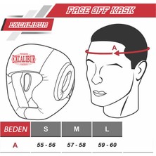 Excalibur Face Off Kapalı Model Kafa Koruyucu Kask Siyah M