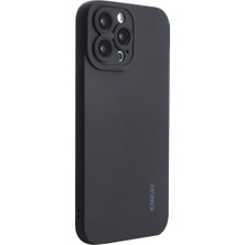 Forestl Digital Iphone 12 Pro Yumuşak Sıvı Silikon Kılıf Kamera Koruma Koruma Koruma Anti-Clatch Cover-Black Için (Yurt Dışından)