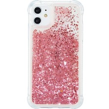 Forestl Digital Glitter Powder Quicksand ve Tpu Telefon Kapağı Iphone 12 Pro/iphone 12 - Kırmızı (Yurt Dışından)