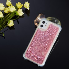 Forestl Digital Glitter Powder Quicksand ve Tpu Telefon Kapağı Iphone 12 Pro/iphone 12 - Kırmızı (Yurt Dışından)