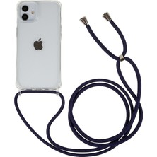 Forestl Digital Iphone 12/12 Pro Telefon Kılıfı Için Ayarlanabilir Kiraplı Şok Geçirmez Tpu+Akrilik Arka Kapak-Dark Blue (Yurt Dışından)